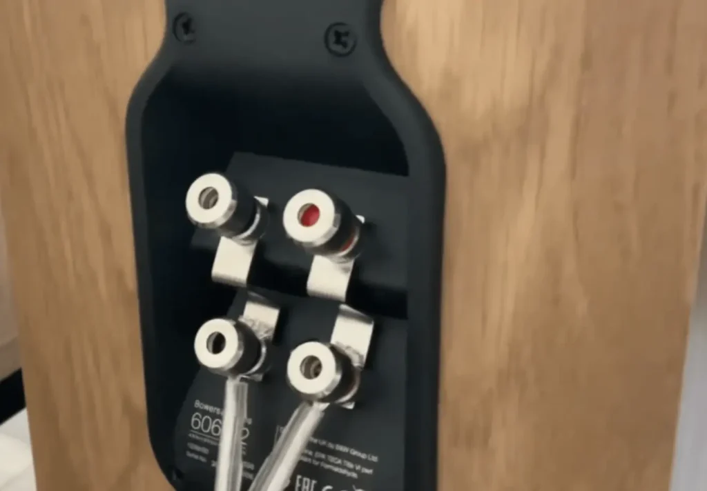 A Closer of Bowers & Wilkins 606 S2 Terminals