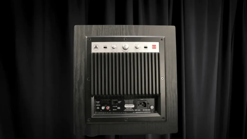A look to my JL Audio Dominion d110 Subwoofer Back Side Amp plate