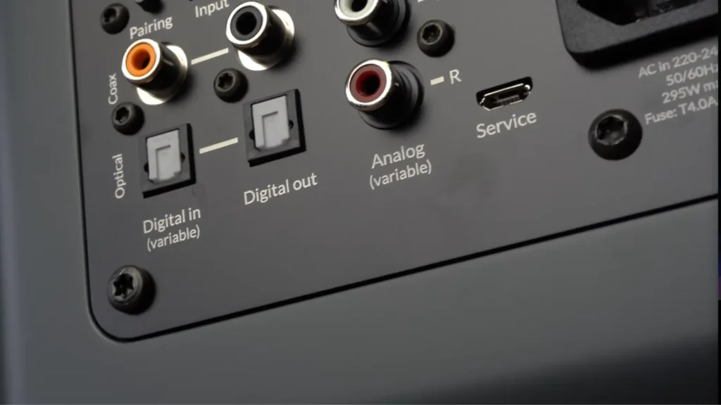 A Closer Look of Inklang Ayers Speaker Back panel terminals 
