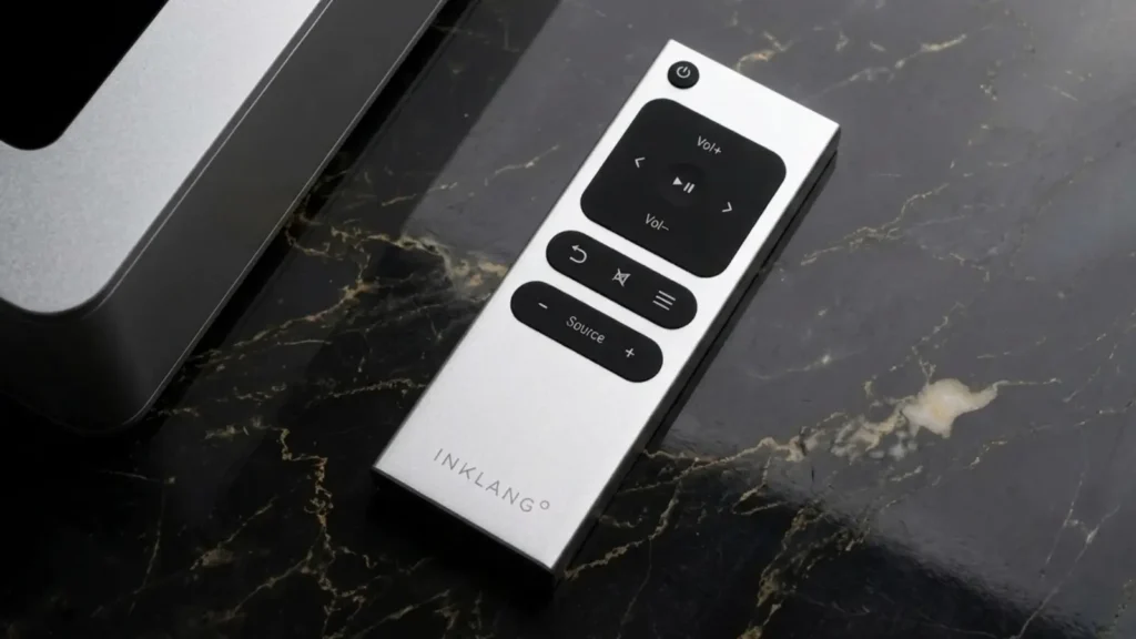 A Look of the remote control for the Inklang Ayers Two system.