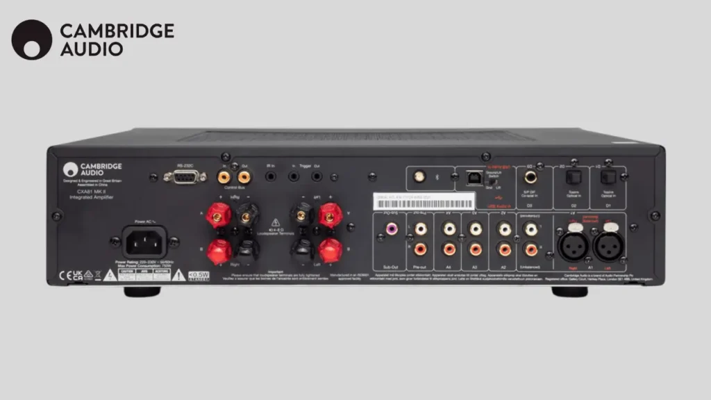 Cambridge Audio CXA 81 Mk II back panel view
