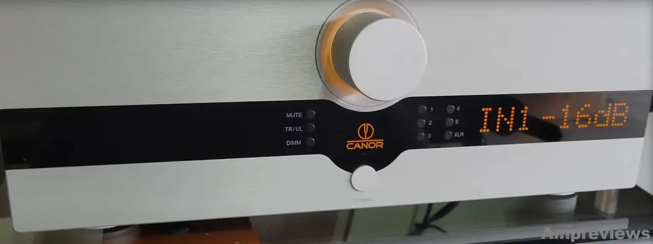 A Closer Look of Canor Audio A 1.10 Tube Amplifier Volume Knob