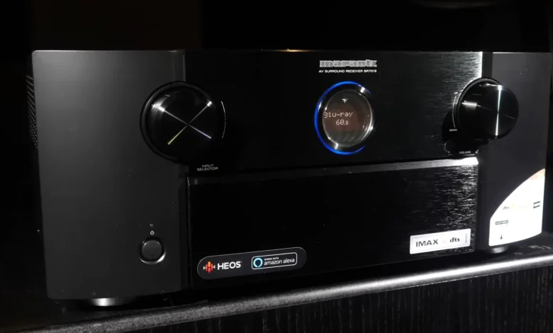 Marantz AV Receiver SR7013 front panel closer look