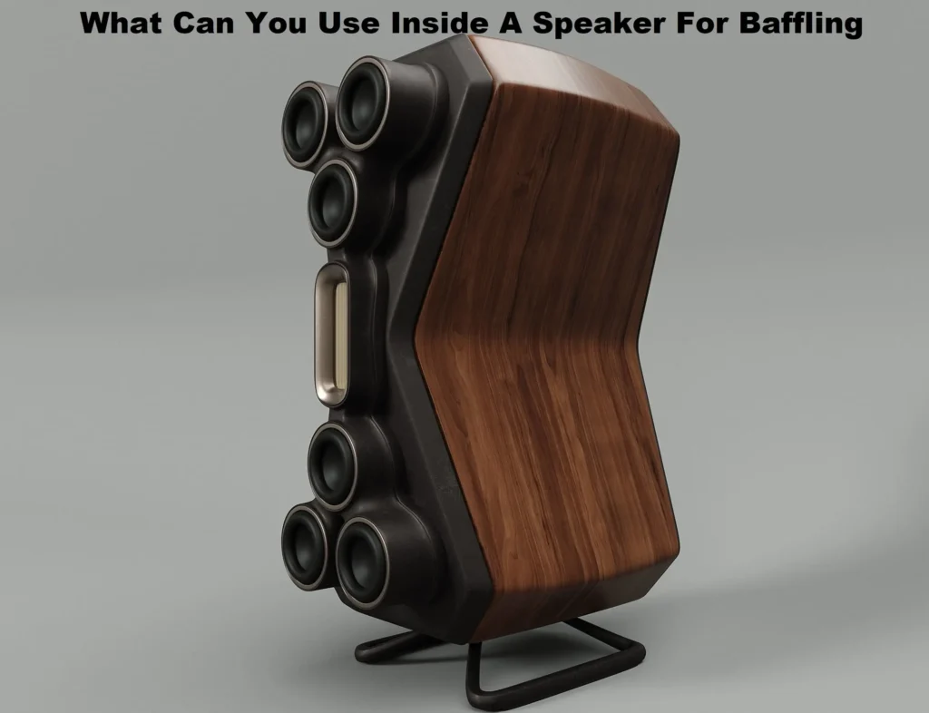 what can you use inside a speaker for baffling