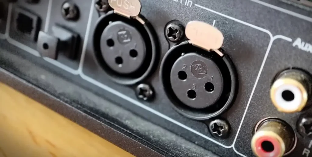 A closer look of terminals of Cambridge Audio Evo 150