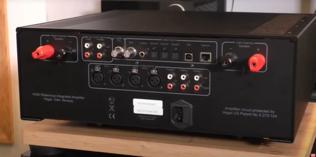 A Closer Look of Front View Panel of Hegel H590: hegel h590 review