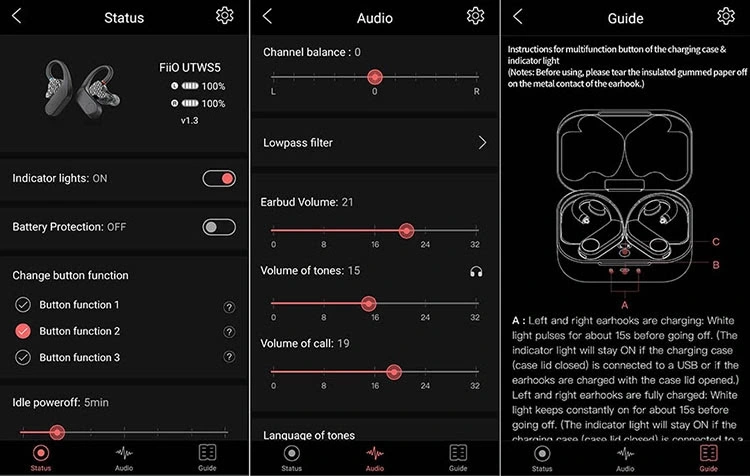 FiiO-UTWS5 APP Screenshot