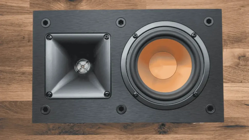 A Closer Look of Klipsch R-14M Speaker front view