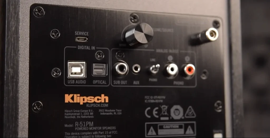 A Closer Look of klipsch r-51PM AMPPLATE in my klipsch r-51PM review