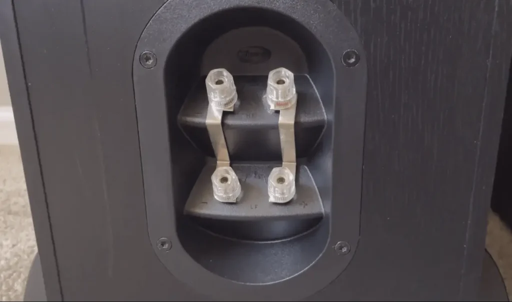 A Closer Look to Klipsch RF-82 II Speaker Terminals in my Klipsch RF-82 II review