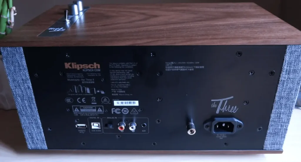 A Closer look of back panel of Klipsch The three II in my klipsch the three II Review