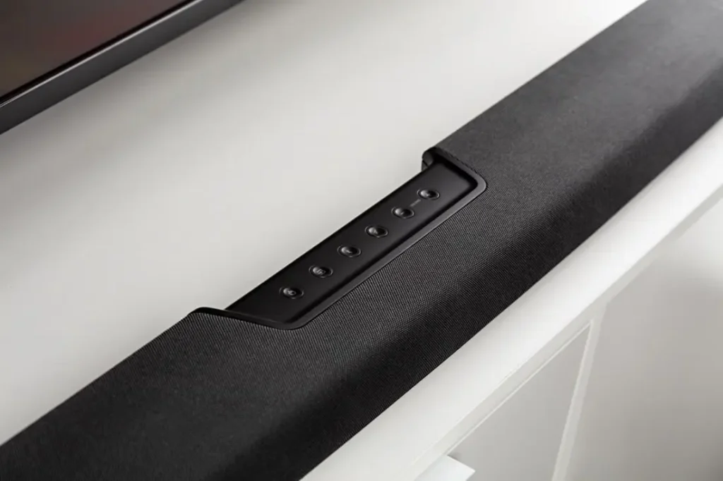 A close-up shot of Polk Audio
