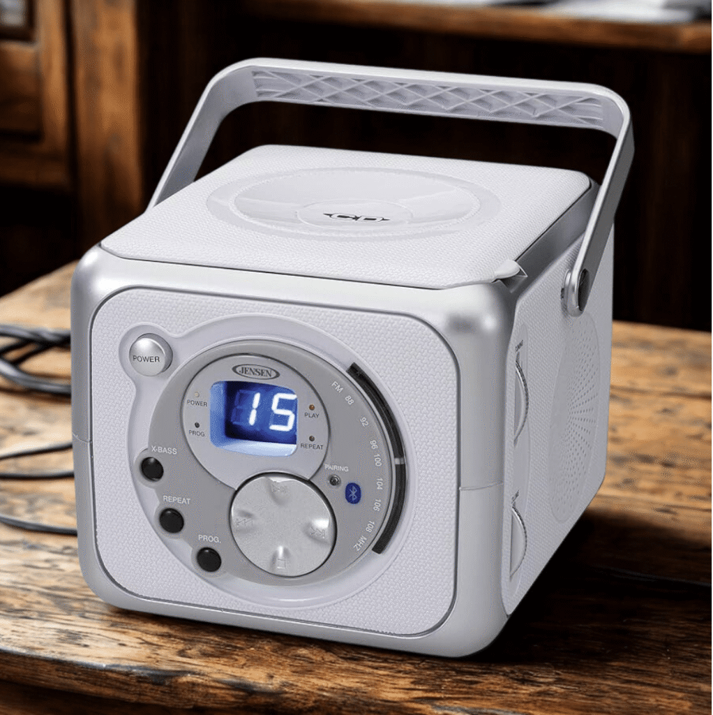 A Closer look of Jensen CD-555 Portable CD Player