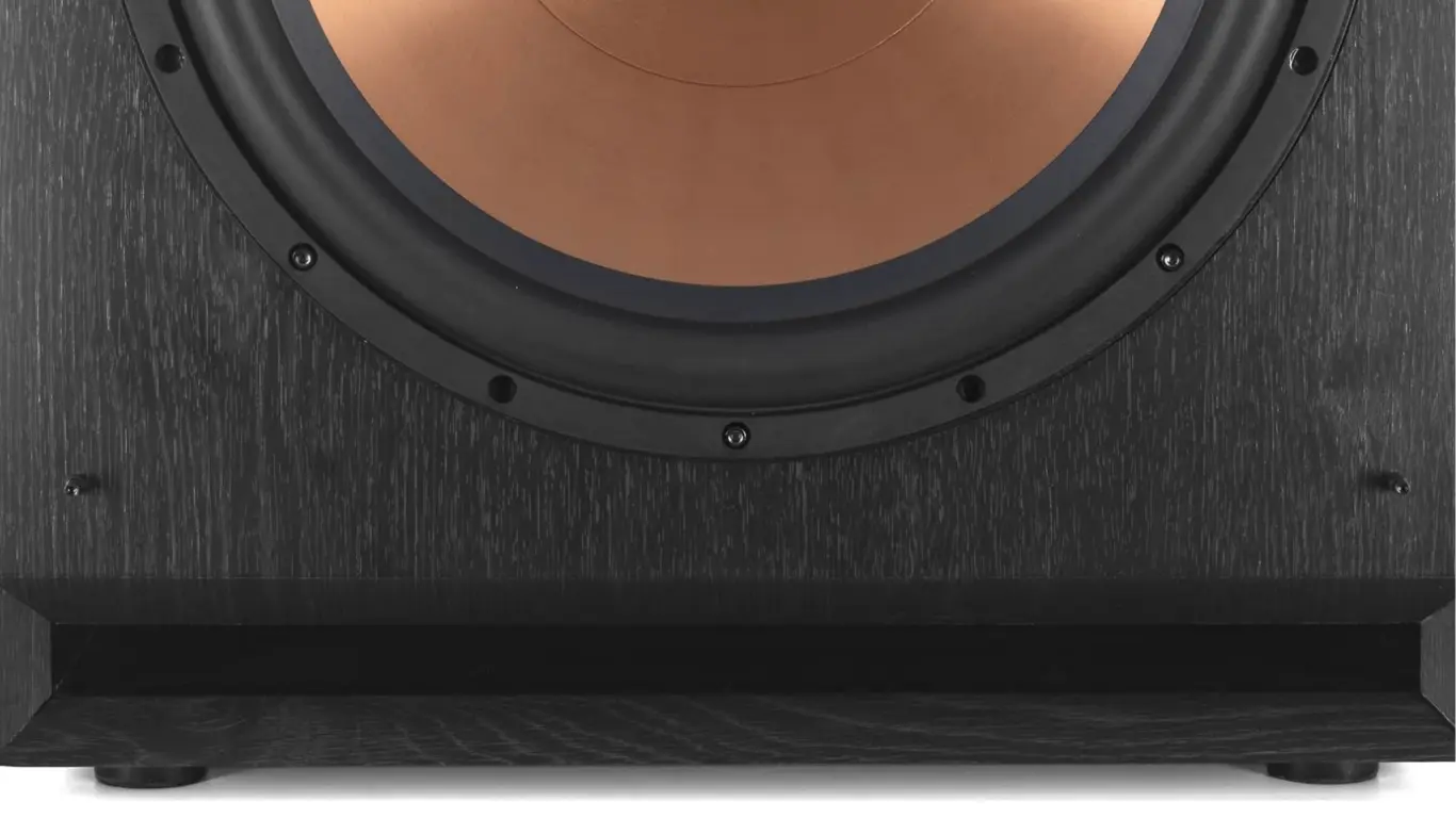 Klipsch SPL-150 port view of in my Klipsch SPL-150 review