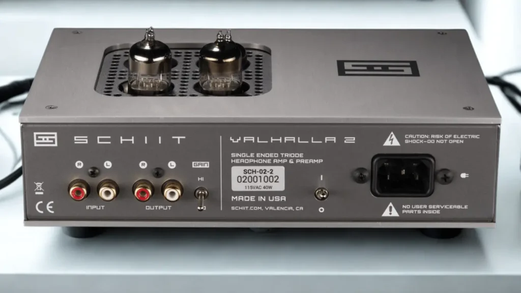 Schiit Valhalla 2 back panel