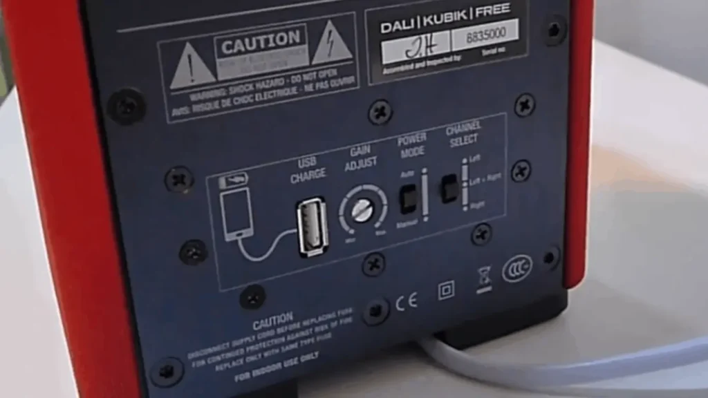 A Closer Look of my Dali Kubik Free backside terminals 