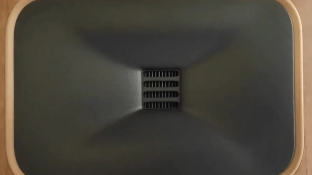 Close-up of the Gen2 Obsidian Folded Motion Tweeter S mounted within the proprietary rectangular Folded Motion Waveguide.