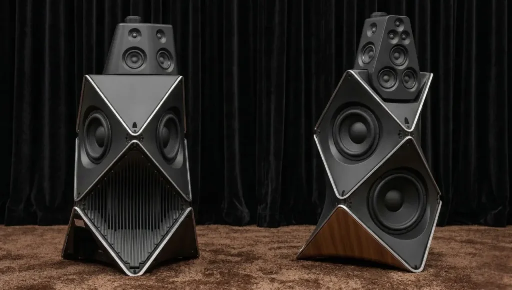 A Look to Beolab 90 Pair Without Covers At Axpona
