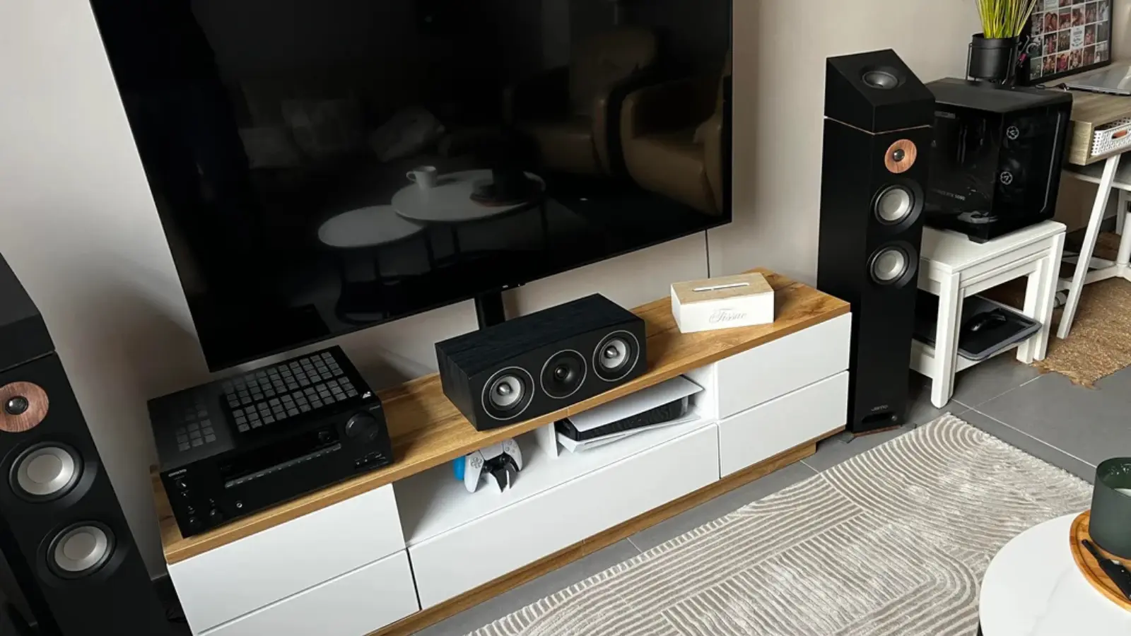 Jamo S807 Atmos Home Theater Setup with Klipsch RP-1000SW Power