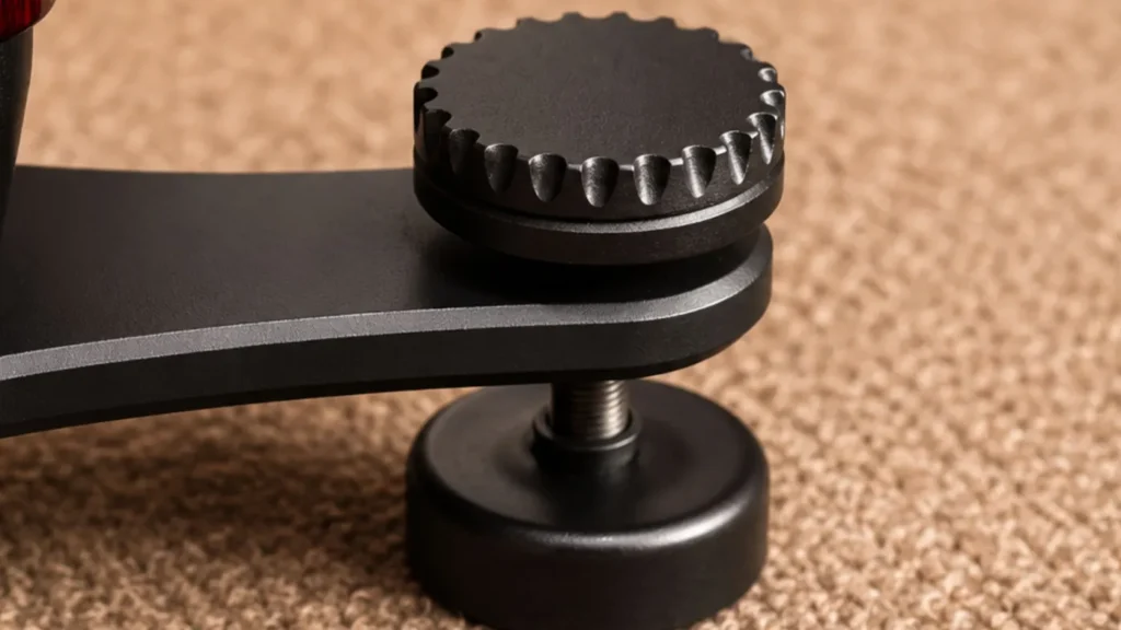 Closer Look of Dynaudio Confidence 30 speaker feet