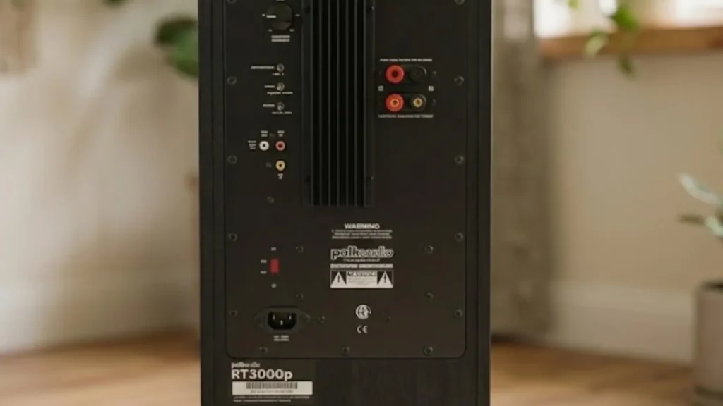 Closer Look of back panel of Polk Audio RT3000P 