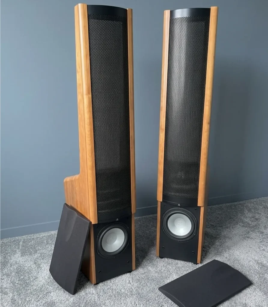 Front Look of MartinLogan Aeon tower speaker without grill view