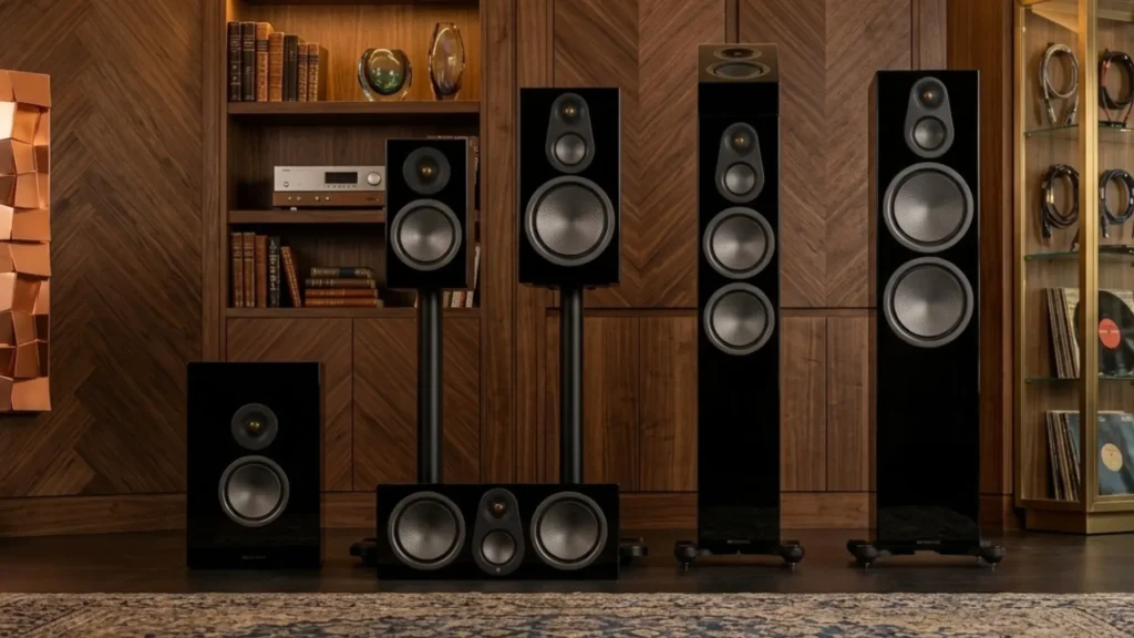 Monitor Audio Silver 8G Series All Speakers in Black piano color