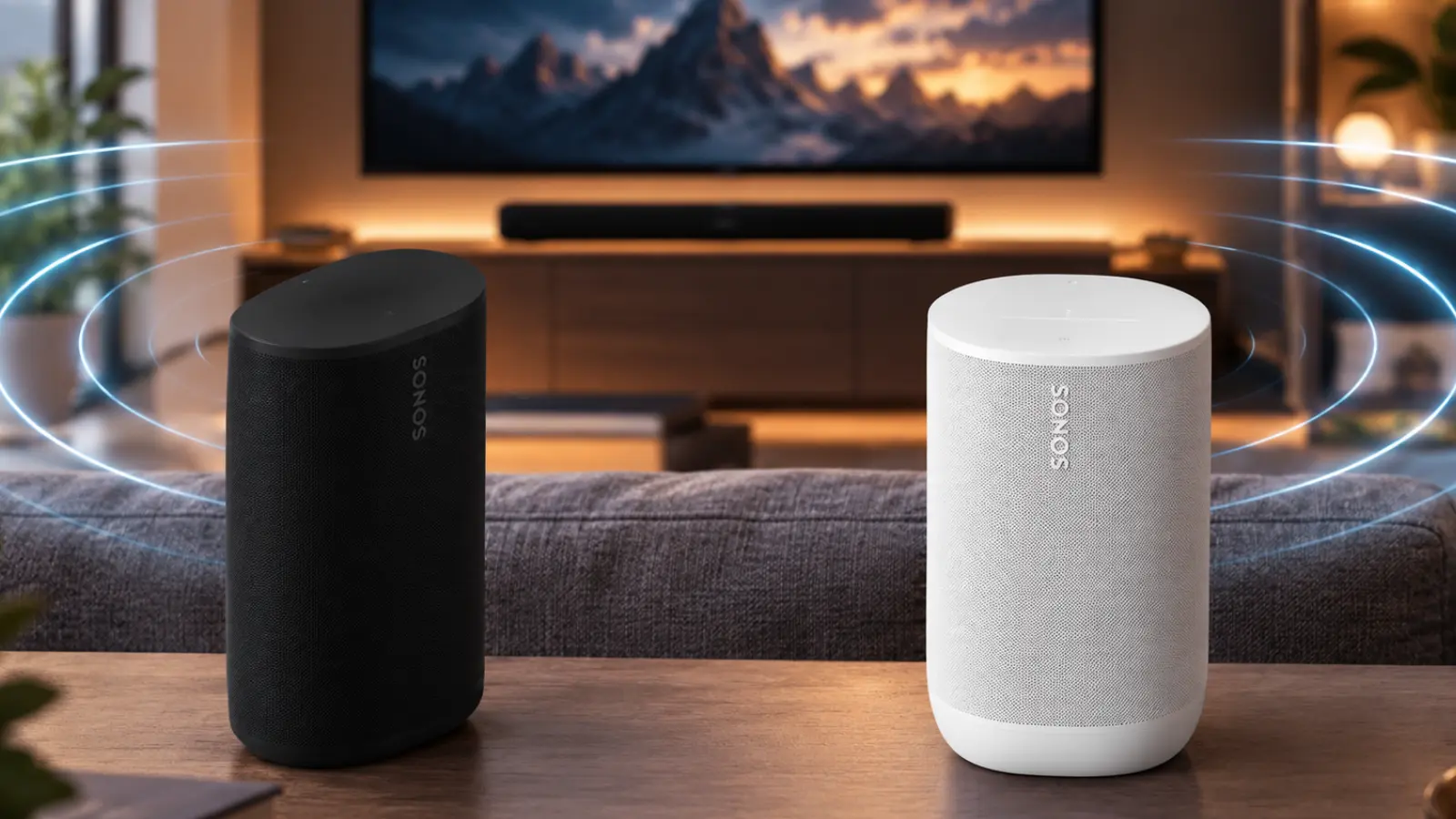 Sonos Play and Move 2 Used AS Rear Speakers