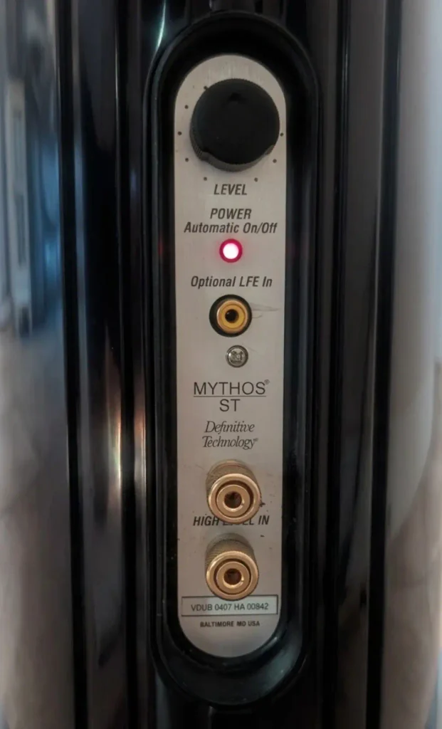 Definitive Technology Mythos ST back view