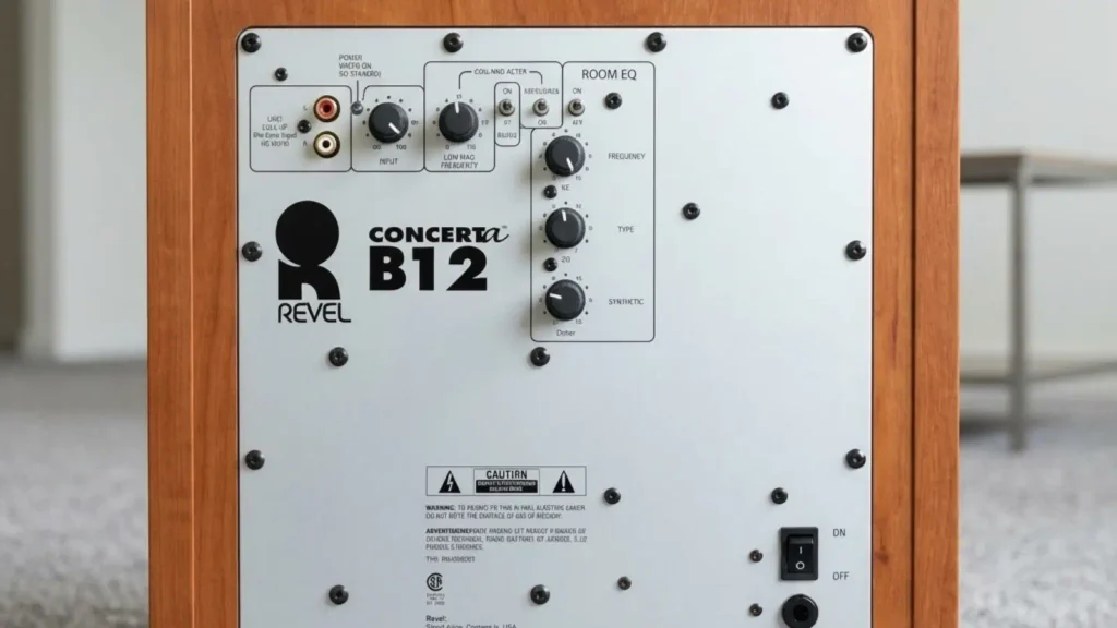 Revel Concerta B12 back panel look